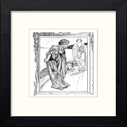 lumartos Vintage Poster Odysseus (7) – Black Wood Frame Wall Art – Framed Wall Art Print by Lumartos Premium Home Décor