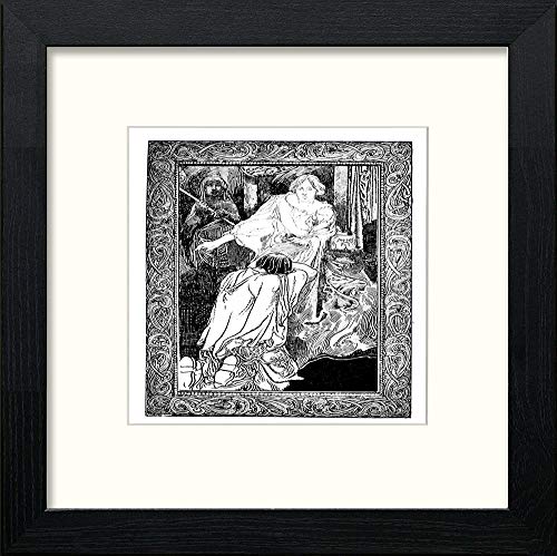 lumartos Vintage Poster Odysseus (8) – Black Wood Frame Wall Art – Framed Wall Art Print by Lumartos Premium Home Décor