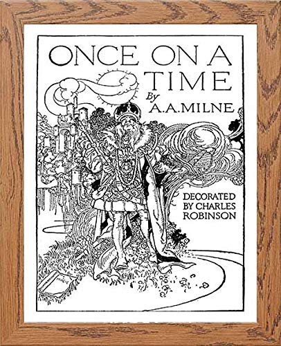 lumartos Vintage Poster Once On A Time – Framed Wall Art Print by Lumartos Premium Home Décor