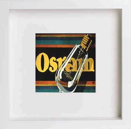 lumartos Vintage Poster Osram Electric Light Bulbs – White Frame Wall Art – Framed Wall Art Print by Lumartos Premium Home Décor