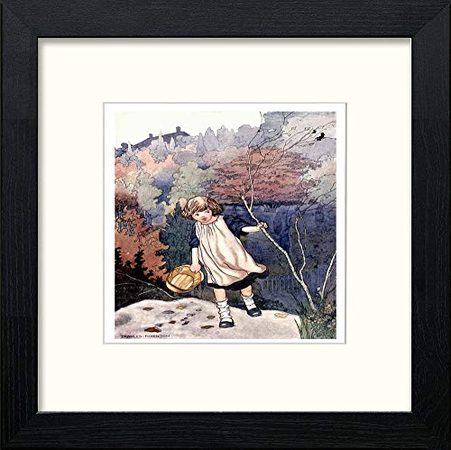 lumartos Vintage Poster Our Sentimental Garden (4) – Black Wood Frame Wall Art – Framed Wall Art Print by Lumartos Premium Home Décor