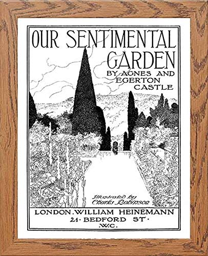 lumartos Vintage Poster Our Sentimental Garden – Framed Wall Art Print by Lumartos Premium Home Décor