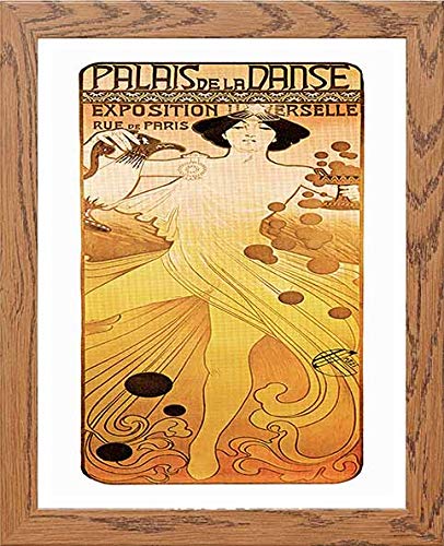 lumartos Vintage Poster Palais De La Danse Exposition Universelle – Wood Fra – Framed Wall Art Print by Lumartos Premium Home Décor
