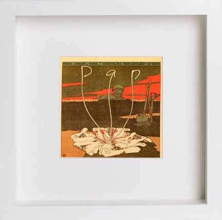 lumartos Vintage Poster Pan – White Frame Wall Art – Framed Wall Art Print by Lumartos Premium Home Décor