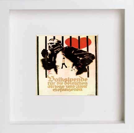 lumartos Vintage Poster Peoples Charity For Prisoners Of War And Civil Inter – Framed Wall Art Print by Lumartos Premium Home Décor