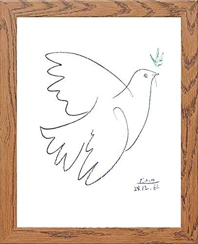 lumartos Vintage Poster Picasso Dove – Framed Wall Art Print by Lumartos Premium Home Décor