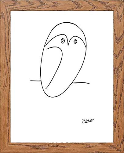 lumartos Vintage Poster Picasso Owl – Framed Wall Art Print by Lumartos Premium Home Décor