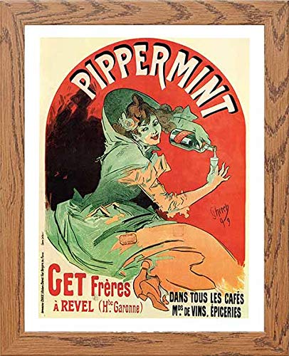 lumartos Vintage Poster Pippermint – Framed Wall Art Print by Lumartos Premium Home Décor
