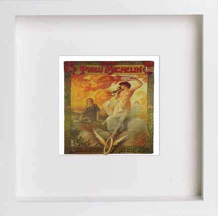 lumartos Vintage Poster Pneu Michelin Advertising Poster For Michelin Tires – Framed Wall Art Print by Lumartos Premium Home Décor