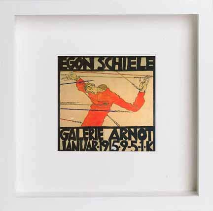 lumartos Vintage Poster Poster For Exhibition At The Galerie Arnot – White F – Framed Wall Art Print by Lumartos Premium Home Décor