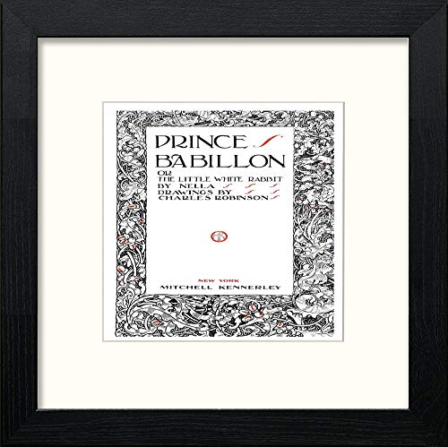 lumartos Vintage Poster Prince Babillon (1) – Black Wood Frame Wall Art – Framed Wall Art Print by Lumartos Premium Home Décor