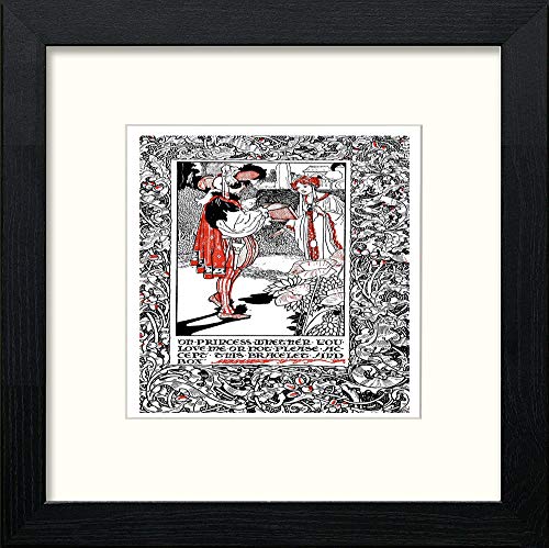 lumartos Vintage Poster Prince Babillon (4) – Black Wood Frame Wall Art – Framed Wall Art Print by Lumartos Premium Home Décor