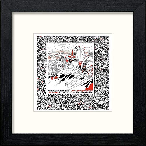 lumartos Vintage Poster Prince Babillon (5) – Black Wood Frame Wall Art – Framed Wall Art Print by Lumartos Premium Home Décor