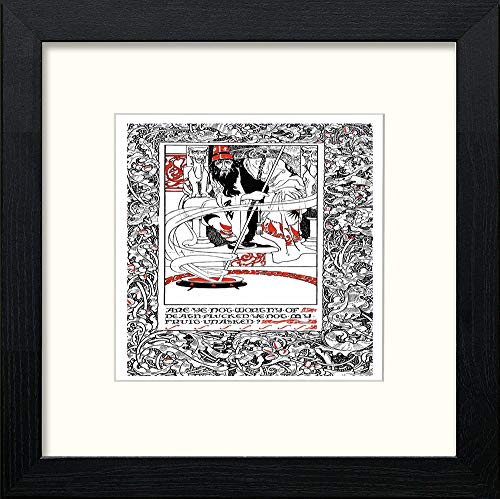 lumartos Vintage Poster Prince Babillon (6) – Black Wood Frame Wall Art – Framed Wall Art Print by Lumartos Premium Home Décor