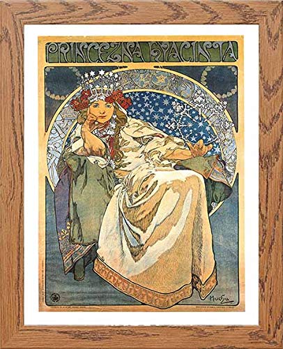 lumartos Vintage Poster Princess Hyacinth – Framed Wall Art Print by Lumartos Premium Home Décor