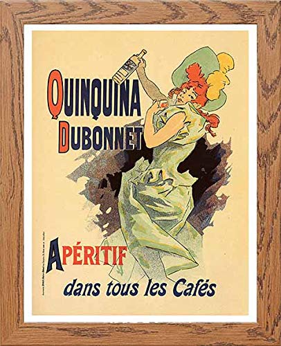lumartos Vintage Poster Quinquina Dubonnet Apritifa – Framed Wall Art Print by Lumartos Premium Home Décor