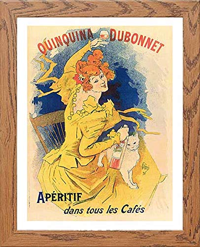 lumartos Vintage Poster Quinquina Dubonnet Apritifb – Framed Wall Art Print by Lumartos Premium Home Décor
