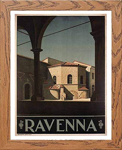 lumartos Vintage Poster Ravenna – Framed Wall Art Print by Lumartos Premium Home Décor