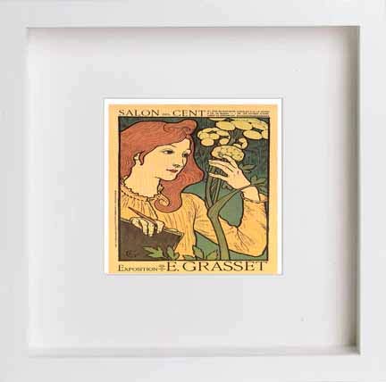 lumartos Vintage Poster Salon Des Cent Exposition b – White Frame Wall Art – Framed Wall Art Print by Lumartos Premium Home Décor