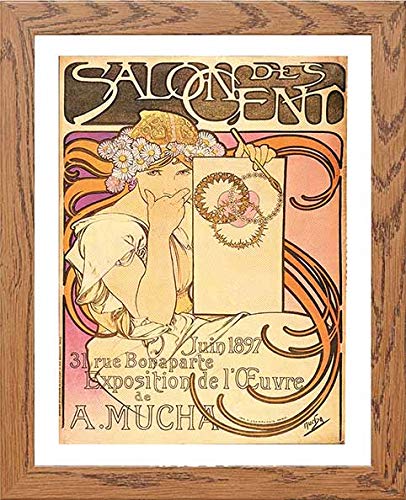 lumartos Vintage Poster Salon Des Cent – Framed Wall Art Print by Lumartos Premium Home Décor