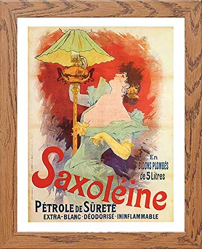 lumartos Vintage Poster Saxoline Ptrole De Suret – Framed Wall Art Print by Lumartos Premium Home Décor