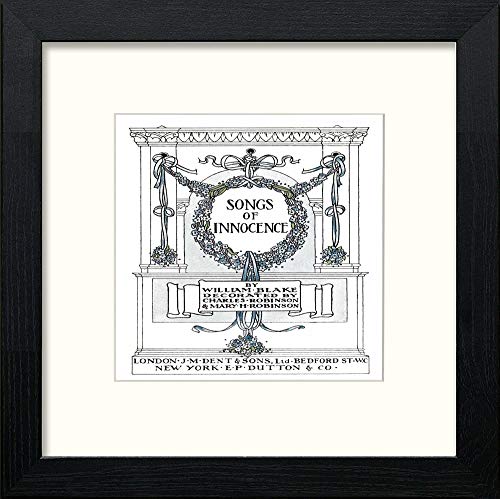 lumartos Vintage Poster Songs Of Innocence (1) – Black Wood Frame Wall Art – Framed Wall Art Print by Lumartos Premium Home Décor