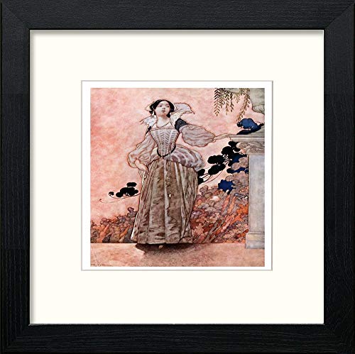 lumartos Vintage Poster Songs Sonnets Of Shakespeare (10) – Black Wood Frame – Framed Wall Art Print by Lumartos Premium Home Décor