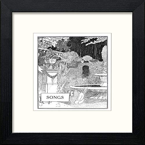 lumartos Vintage Poster Songs Sonnets Of Shakespeare (14) – Black Wood Frame – Framed Wall Art Print by Lumartos Premium Home Décor