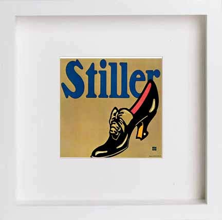 lumartos Vintage Poster Stiller Shoes – White Frame Wall Art – Framed Wall Art Print by Lumartos Premium Home Décor