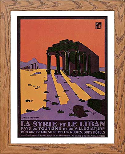 lumartos Vintage Poster Syria And Lebanon Vintage Travel – Framed Wall Art Print by Lumartos Premium Home Décor