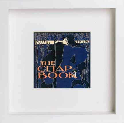 lumartos Vintage Poster The Chap Book A – White Frame Wall Art – Framed Wall Art Print by Lumartos Premium Home Décor