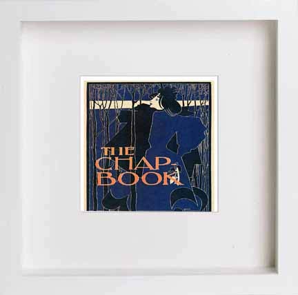 lumartos Vintage Poster The Chap Booka – White Frame Wall Art – Framed Wall Art Print by Lumartos Premium Home Décor