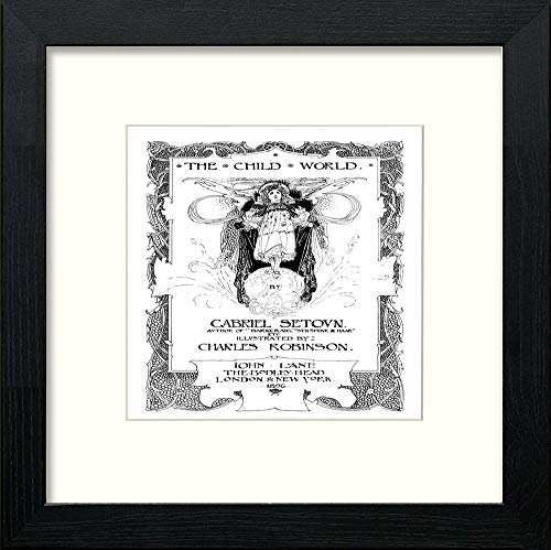 lumartos Vintage Poster The Child World (1) – Black Wood Frame Wall Art – Framed Wall Art Print by Lumartos Premium Home Décor