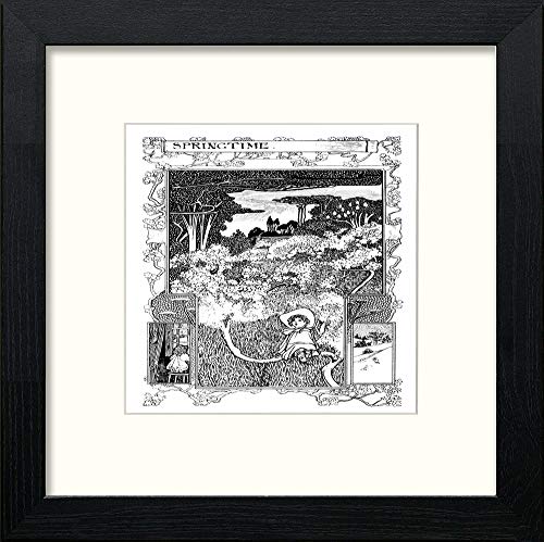 lumartos Vintage Poster The Child World (13) – Black Wood Frame Wall Art – Framed Wall Art Print by Lumartos Premium Home Décor