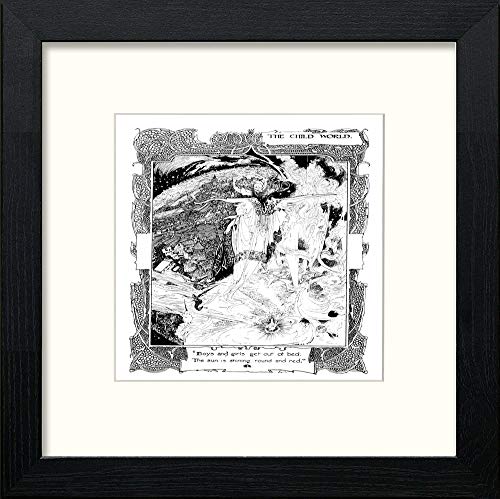 lumartos Vintage Poster The Child World (2) – Black Wood Frame Wall Art – Framed Wall Art Print by Lumartos Premium Home Décor