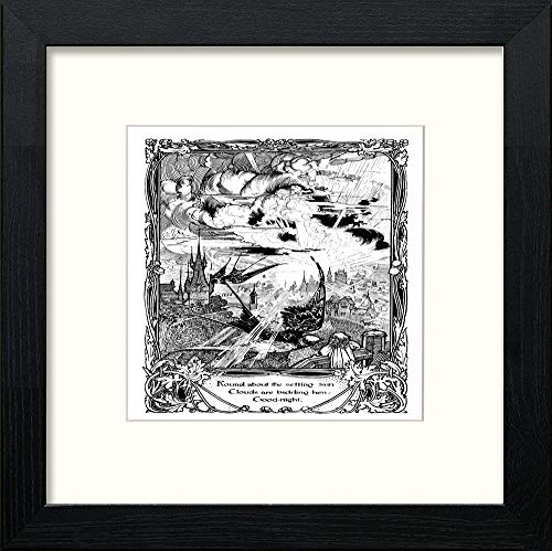 lumartos Vintage Poster The Child World (5) – Black Wood Frame Wall Art – Framed Wall Art Print by Lumartos Premium Home Décor