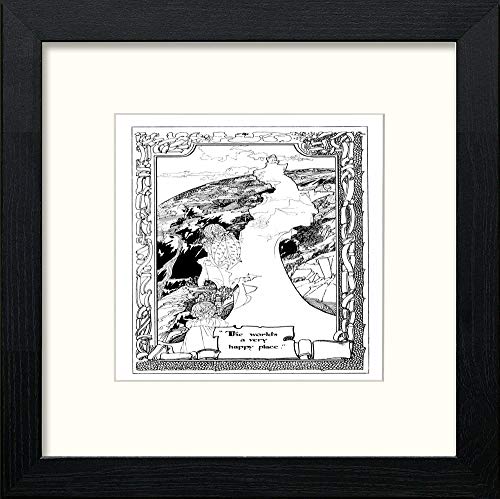 lumartos Vintage Poster The Child World (8) – Black Wood Frame Wall Art – Framed Wall Art Print by Lumartos Premium Home Décor