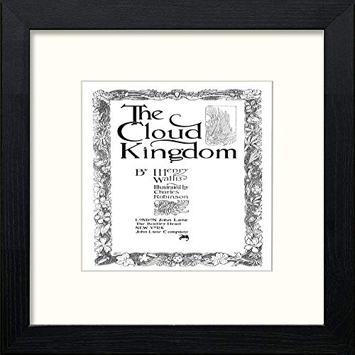 lumartos Vintage Poster The Cloud Kingdom (1) – Black Wood Frame Wall Art – Framed Wall Art Print by Lumartos Premium Home Décor
