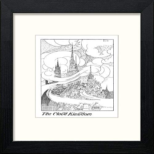 lumartos Vintage Poster The Cloud Kingdom (3) – Black Wood Frame Wall Art – Framed Wall Art Print by Lumartos Premium Home Décor