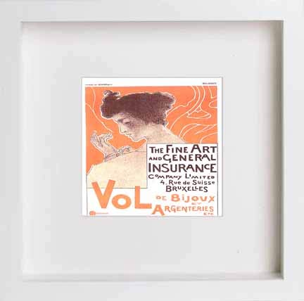 lumartos Vintage Poster The Fine Art And General Insurance Company Limited P – Framed Wall Art Print by Lumartos Premium Home Décor