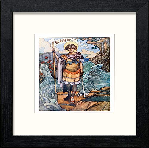 lumartos Vintage Poster The Four Champions (1) – Black Wood Frame Wall Art – Framed Wall Art Print by Lumartos Premium Home Décor