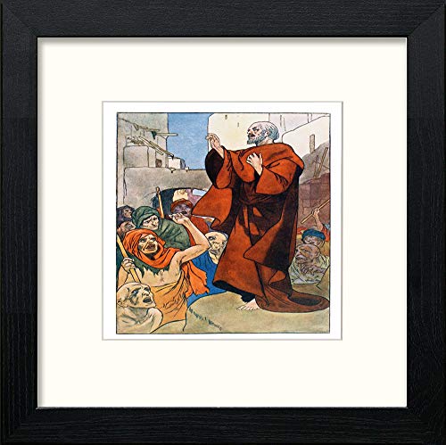 lumartos Vintage Poster The Four Champions (10) – Black Wood Frame Wall Art – Framed Wall Art Print by Lumartos Premium Home Décor