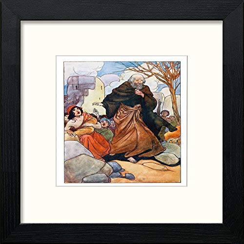 lumartos Vintage Poster The Four Champions (11) – Black Wood Frame Wall Art – Framed Wall Art Print by Lumartos Premium Home Décor