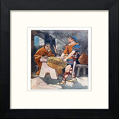 lumartos Vintage Poster The Four Champions (16) – Black Wood Frame Wall Art – Framed Wall Art Print by Lumartos Premium Home Décor