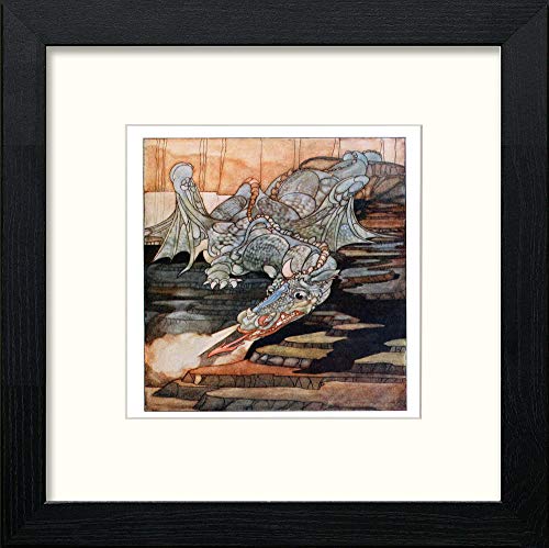 lumartos Vintage Poster The Four Champions (2) – Black Wood Frame Wall Art – Framed Wall Art Print by Lumartos Premium Home Décor