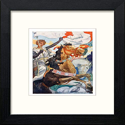 lumartos Vintage Poster The Four Champions (4) – Black Wood Frame Wall Art – Framed Wall Art Print by Lumartos Premium Home Décor