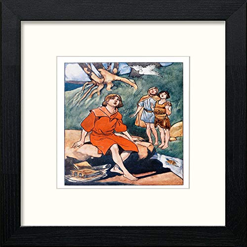 lumartos Vintage Poster The Four Champions (5) – Black Wood Frame Wall Art – Framed Wall Art Print by Lumartos Premium Home Décor