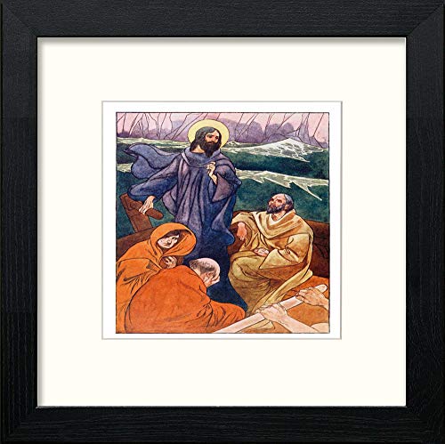 lumartos Vintage Poster The Four Champions (9) – Black Wood Frame Wall Art – Framed Wall Art Print by Lumartos Premium Home Décor
