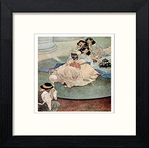 lumartos Vintage Poster The Happy Prince (1) – Black Wood Frame Wall Art – Framed Wall Art Print by Lumartos Premium Home Décor