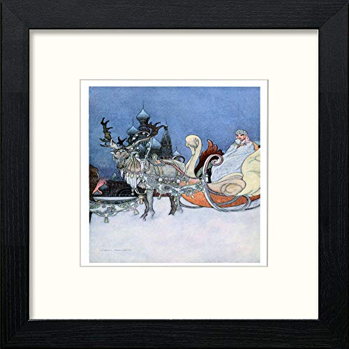 lumartos Vintage Poster The Happy Prince (11) – Black Wood Frame Wall Art – Framed Wall Art Print by Lumartos Premium Home Décor